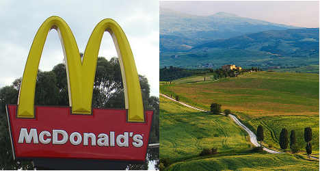 McDonald's Tuscan burger ad sparks row