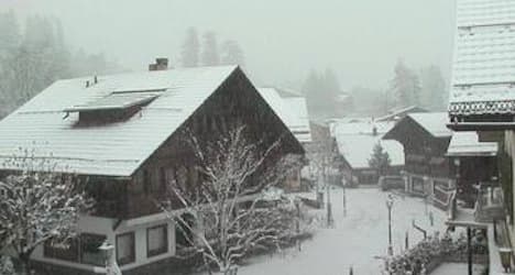 Snow marks winter's return to Switzerland