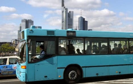 Frankfurt buses stay parked in strike