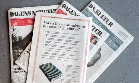 Swedes in uproar over 'xenophobic' book ad