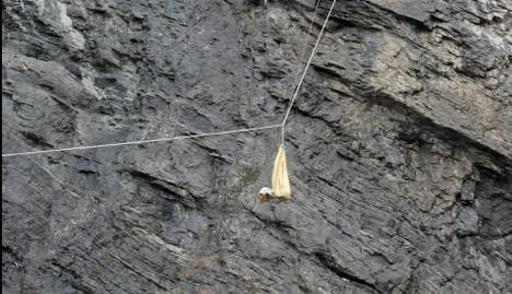 GALLERY: Goat saved by dare-devil climbers