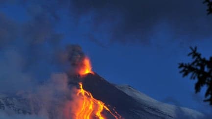 Sicily's Mount Etna eruption dies down