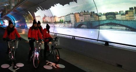 VIDEO: Lyon opens world's first green tunnel