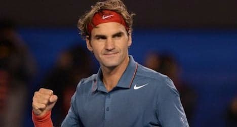 Federer drives to Aussie Open quarterfinals