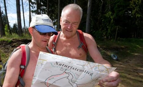 Town stumbles over naked rambling route
