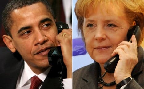 Obama to Merkel: 'Get well and come to USA'