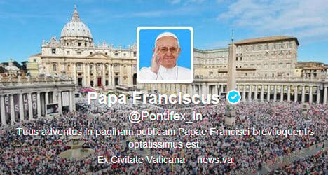 Pope's Latin tweets are a roaring success