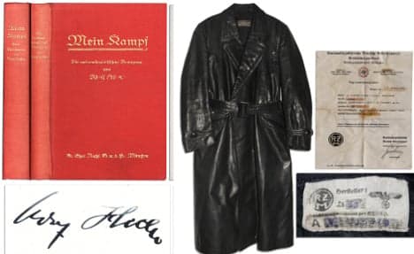 'Mein Kampf' signed by Hitler to be auctioned