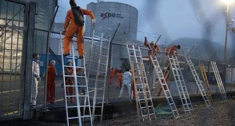 Greenpeace activists enter Swiss nuclear plant