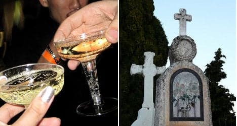 Widow fined for drink at husband's graveside