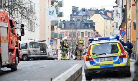 Bomb scare clears central Stockholm street