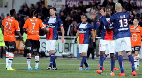 PSG maintain title march against valiant Lorient