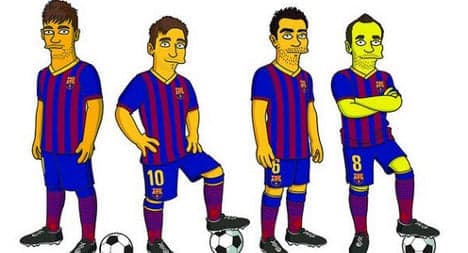 Simpsonized: Barça stars get cartoon treatment