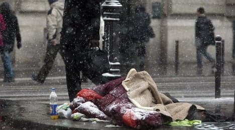 A homeless person dies 'every 20 hours' in France