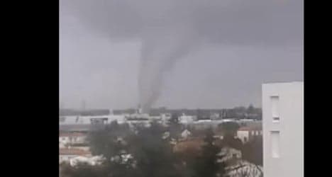 VIDEO: Freak tornado hits western France