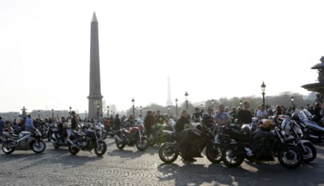 Angry French bikers protest speed limit cut