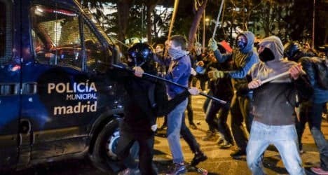 Police chief sacked over Madrid demo turned ugly