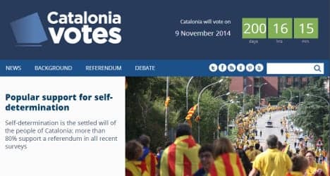 Independence website pushes Catalonia cause