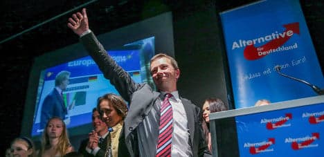 AfD leader celebrates rise of German eurosceptics