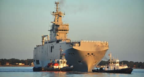 US concern over French warship sale to Russia