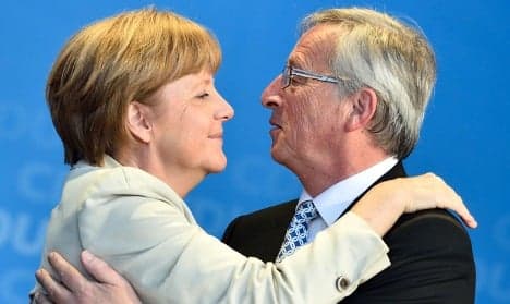 Merkel backs Juncker for next EC president