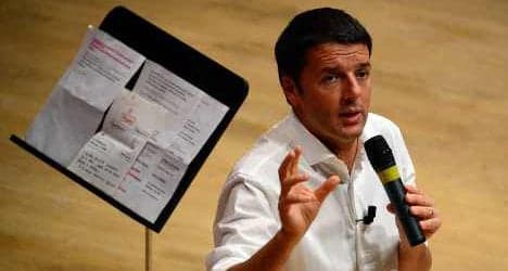 'Plump Renzi should wear a tie': Armani