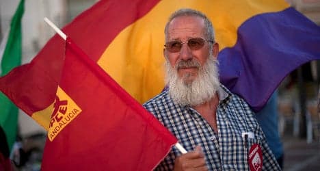 Spain's left-wing signs republican declaration
