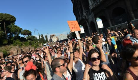 Thousands join Rome's Gay Pride march