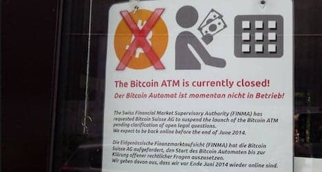 FINMA blocks launch of Zurich bitcoin ATM