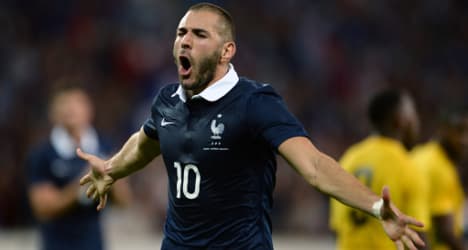 Benzema scores twice in France-Jamaica friendly