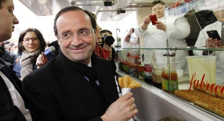 Hollande to chow down with Russia, US leaders