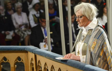 Sweden's first female archbishop sworn in