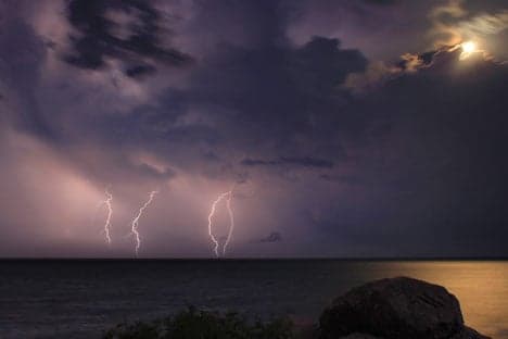 Lightning stikes Denmark as sunny stretch snapped