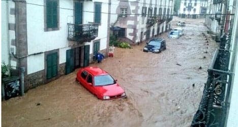 Wild weather: Floods hit Spain's Navarre region