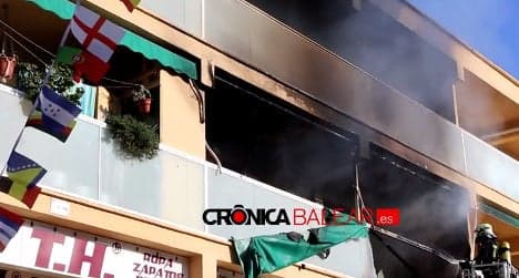 UK tourists torch Magaluf building in failed prank