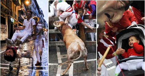 Top pics from Spain's Running of the Bulls 2014
