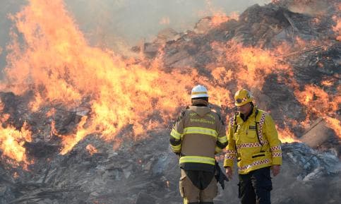 Stockholm arsonist strikes trash mountain