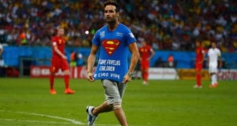 Italy's 'Superman' charged for pitch stunt