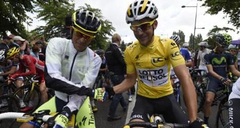 Tearful Contador crashes out of Tour de France