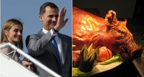Spain's new royals spend big on airplane food