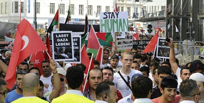 Demonstration against Israeli attack on Gaza