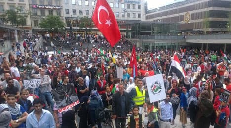 Stockholm Gaza demo targets Israeli embassy