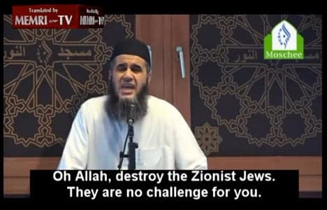 VIDEO: Danish imam calls for death to Jews