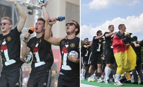 Germany's World Cup winners party in Berlin