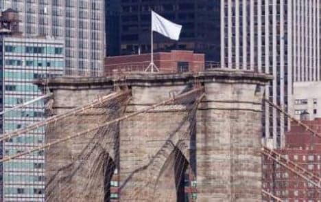 German artists admit New York flag stunt
