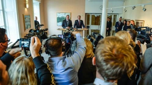 Sweden's new coalition government announced