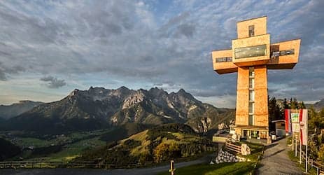 Massive cross unveiled in Tyrol