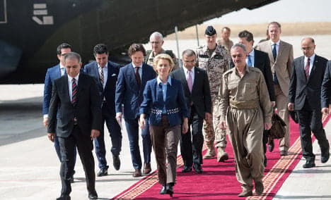 Von der Leyen makes surprise visit to Iraq
