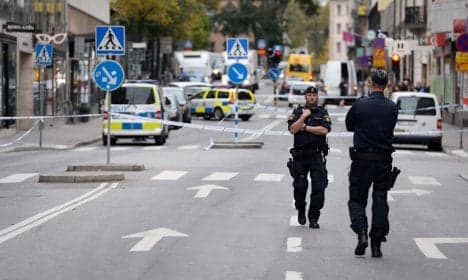 Bank robbers on the run in Stockholm