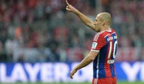Bayern's Robben extends Dortmund's losing streak